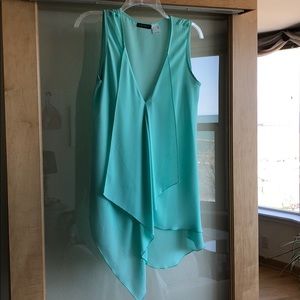 Teal Flowy Dress Top